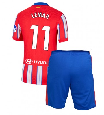 Atletico Madrid Thomas Lemar #11 Hemmakläder Barn 2024-25 Kortärmad (+ Korta byxor)